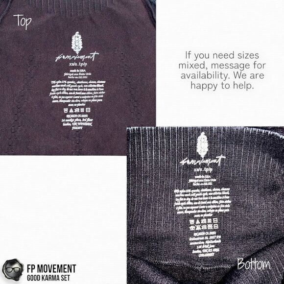 FP MOVEMENT GOOD KAMRA SET HIGH-NECK LAYER + RUNNING SHORTS IN WASHED BLACK XS/S - Picture 13 of 15